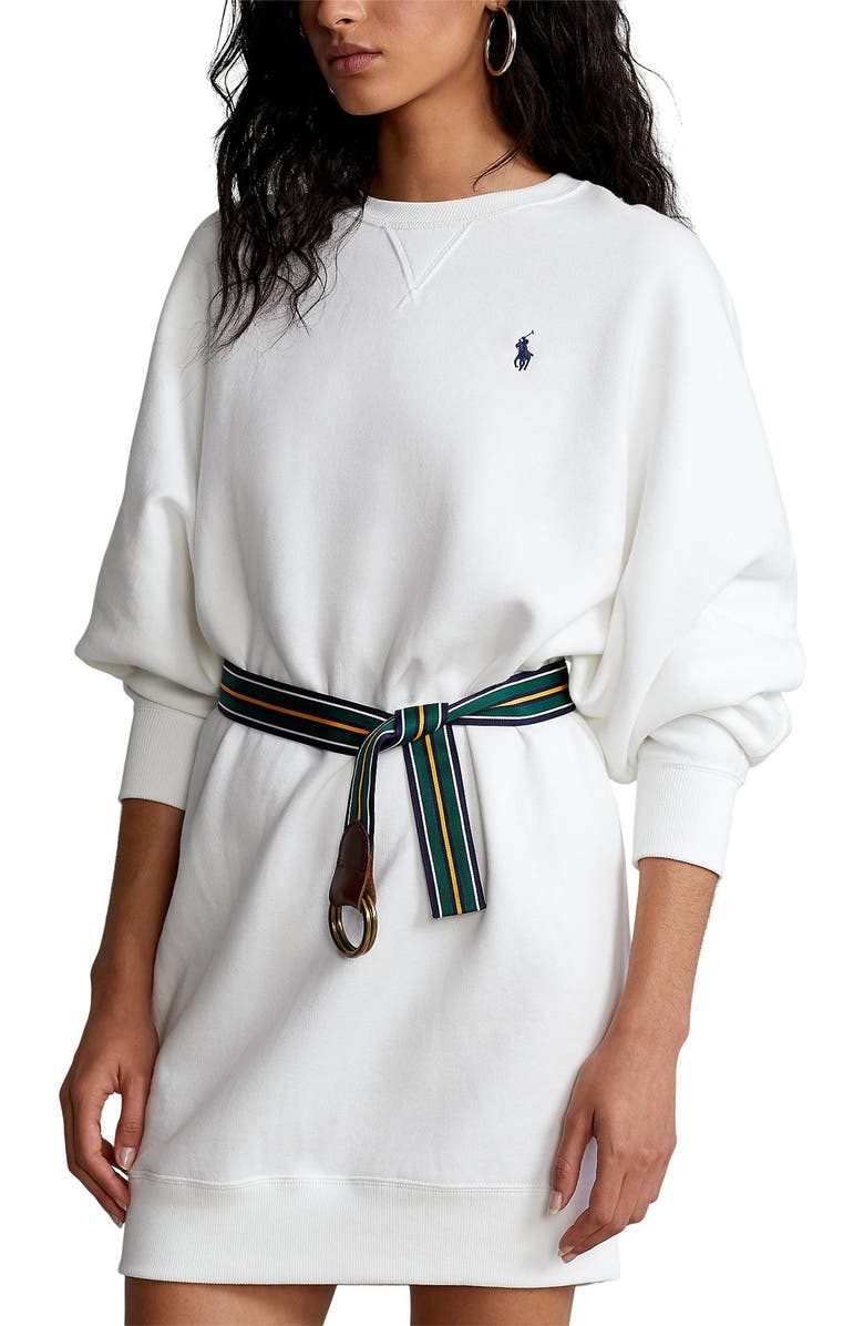 Polo Ralph Lauren Oversize Dolman Fleece Dress | Nordstrom