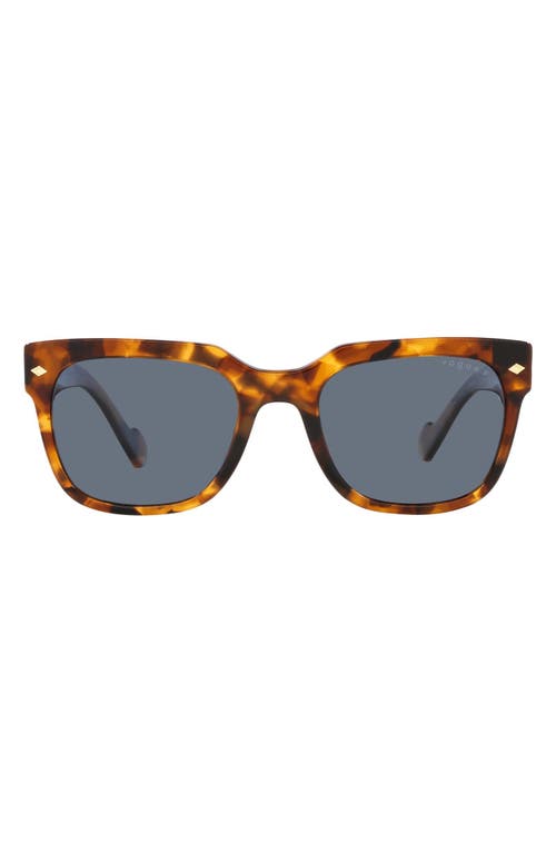 54mm Polarized Square Sunglasses in Tortoise