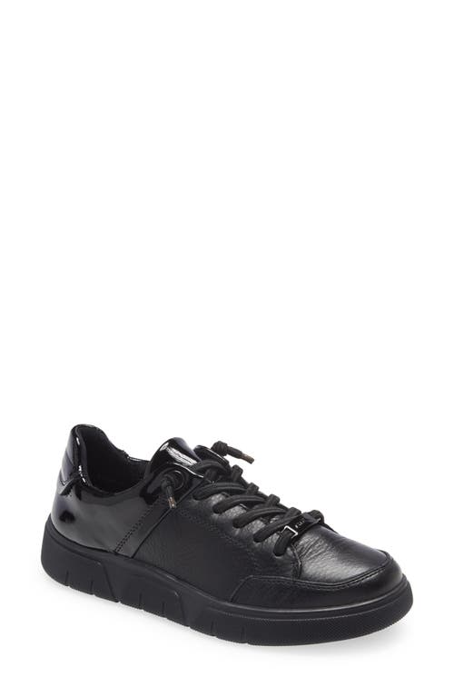 Ara Regina Sneaker In Black Gauchosoft/murano Lack