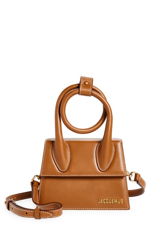 Jacquemus Le Chiquito Noeud Leather Crossbody Bag in Light Brown at Nordstrom