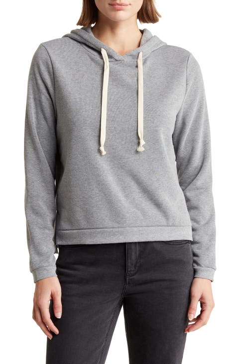 Cashmere Plush Waffle Full Zip Hoodie - Athletic Heather Grey in