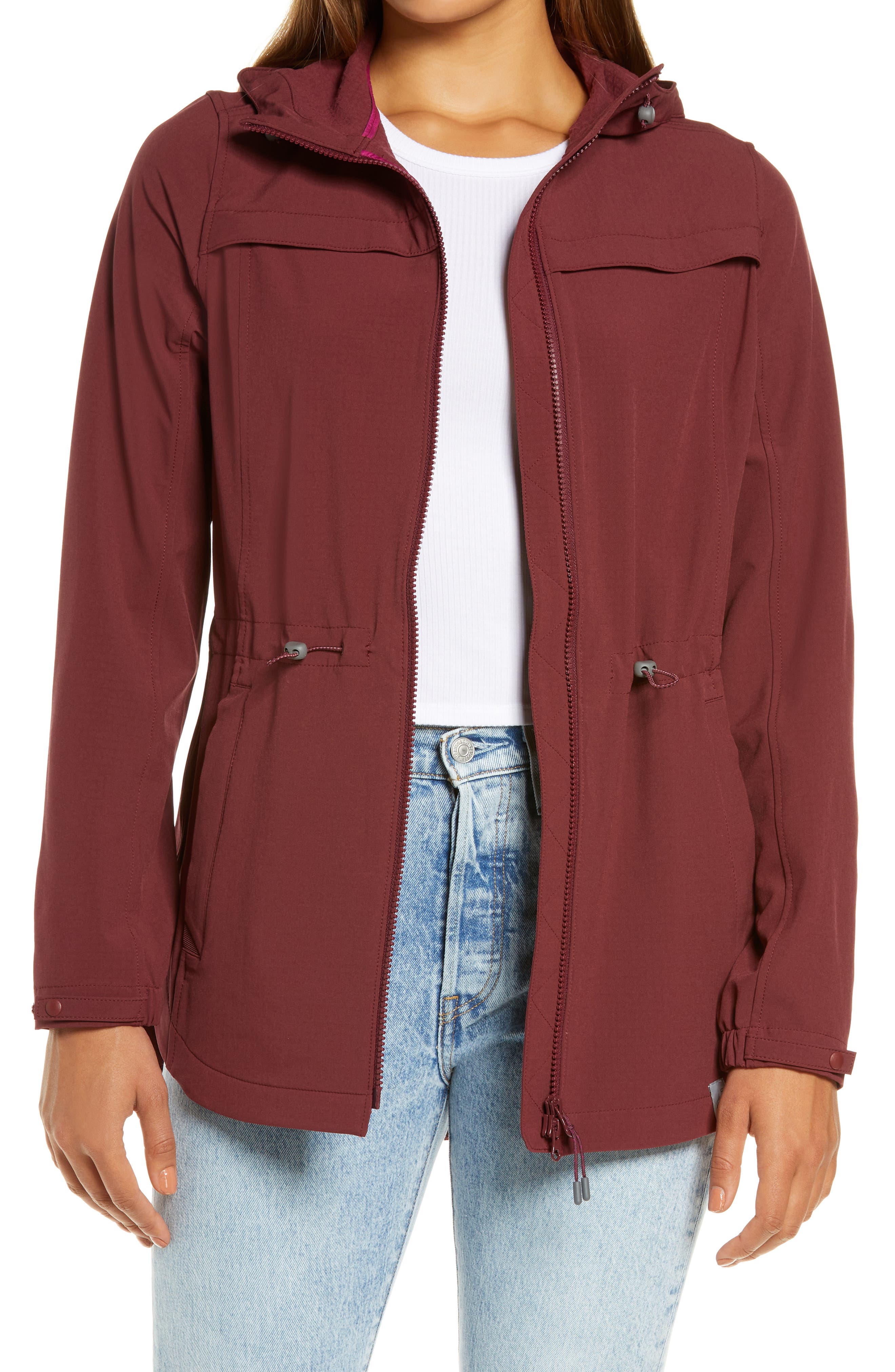 burgundy fall jacket