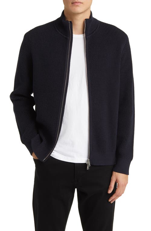 Theory Gary Front Zip Cardigan Baltic/Force Grey at Nordstrom,