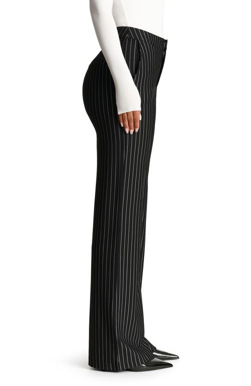 N BY NAKED WARDROBE N BY NAKED WARDROBE PINSTRIPE WIDE LEG PANTS