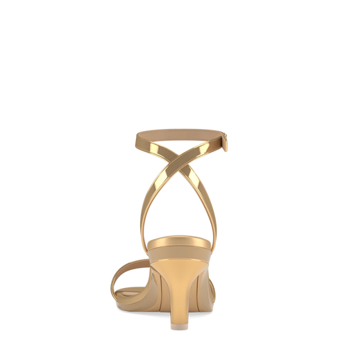 Pashion Footwear The Brenna 3" Stiletto In Gold