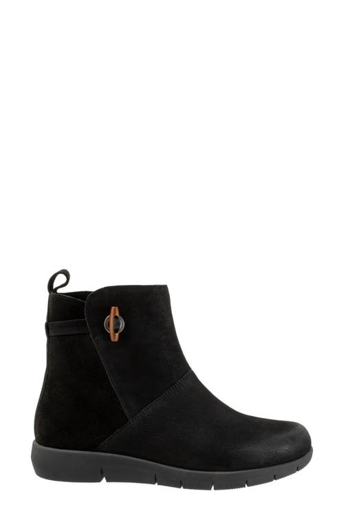 Softwalk ® Adelaide Bootie In Black Nubuck
