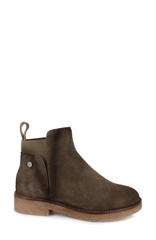 National Comfort Evita Bootie In Mocha Suede