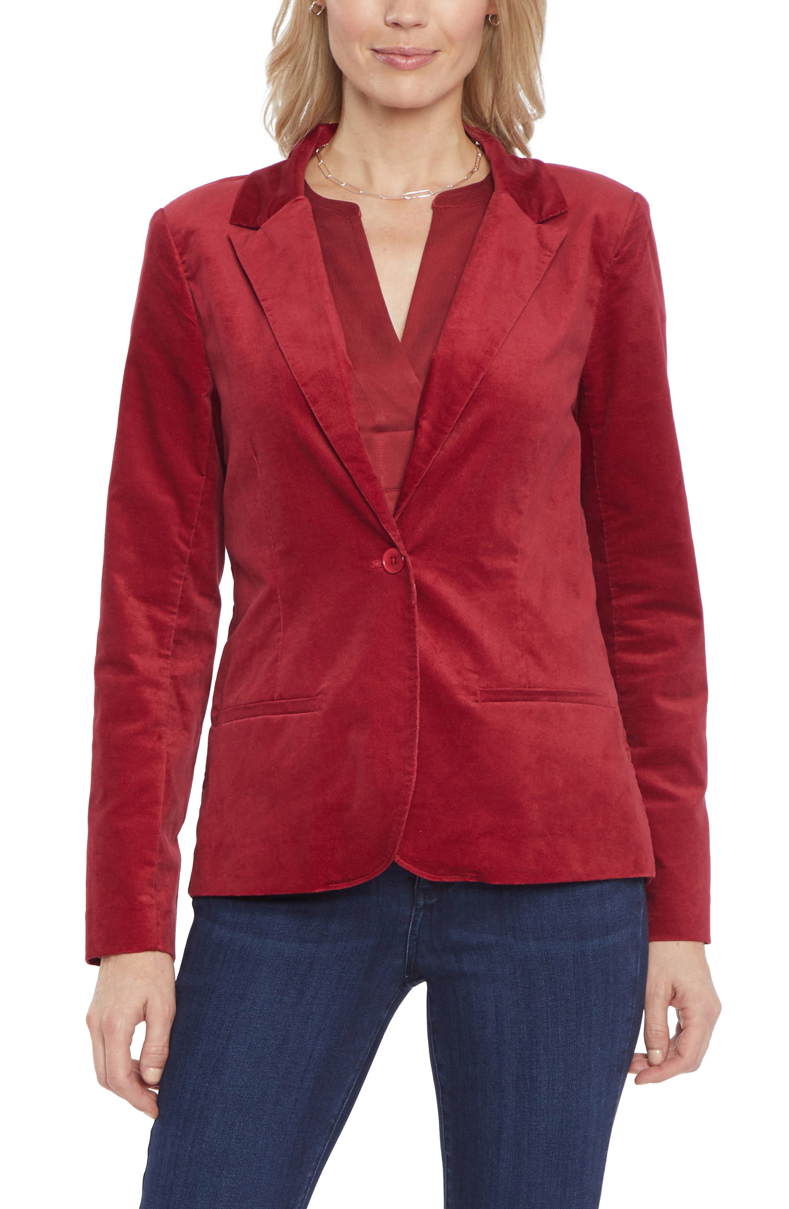 nordstrom velvet blazer