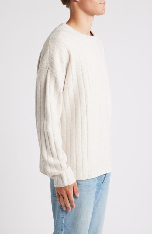 Shop Bp. Rib Crewneck Sweater In Beige Oatmeal Light Heather