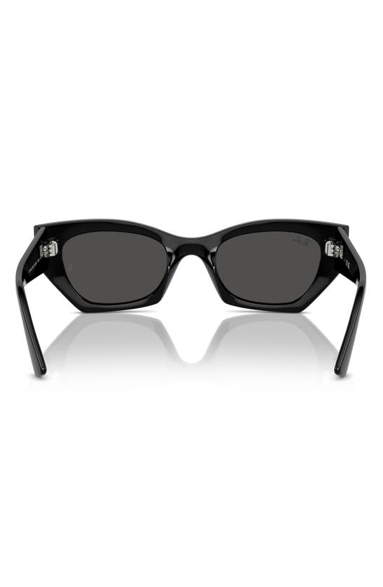 Ray Ban Ray-ban Zena 49mm Geometric Sunglasses In Black