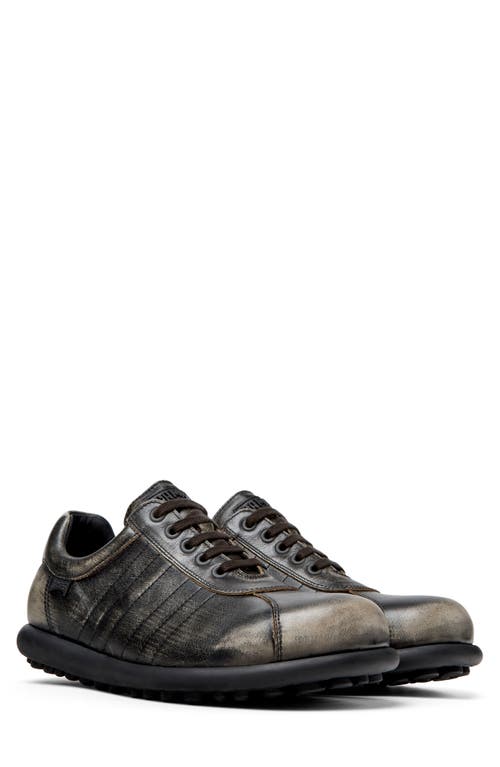 Camper Pelotas Ariel Distressed Leather Sneakers In Vintage Bronze
