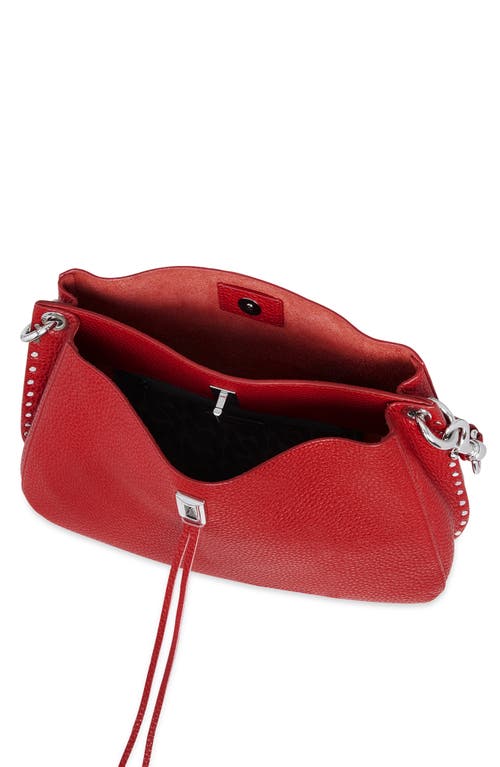 Shop Rebecca Minkoff Darren East/west Leather Shoulder Bag In Chili