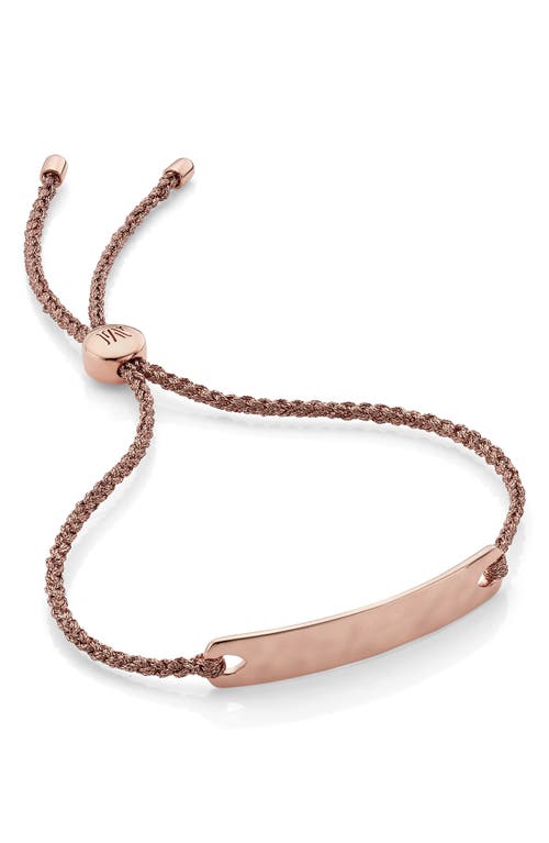 Monica Vinader Havana Engravable Mini Friendship Bracelet in Ros Gold at Nordstrom