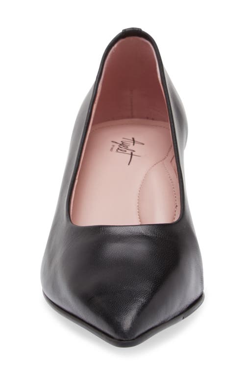 Naot Romy Pointed Toe Pump In Black Nappa Leather