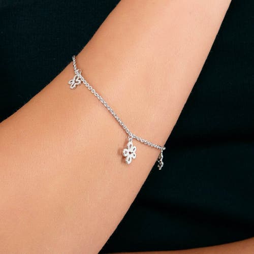 Lucy Quartermaine Open Splash Bracelet In Sterling Silver