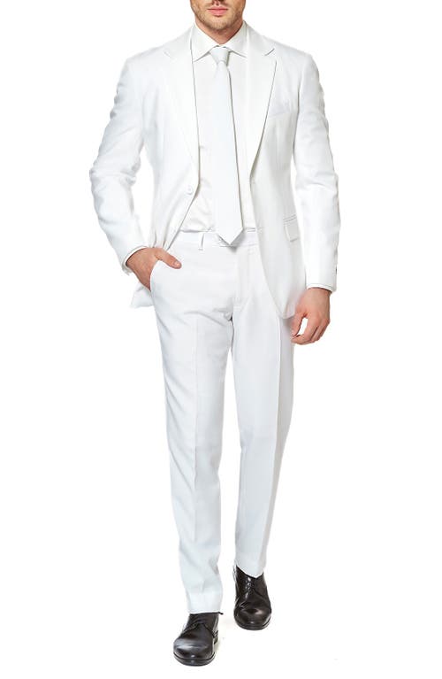 OppoSuits White Knight Trim Fit Two-Piece Suit with Tie Natural at Nordstrom,