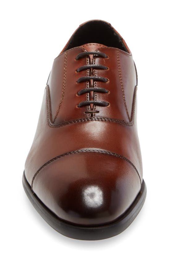 Shop Nordstrom Dane Cap Toe Oxford In Brown Leather