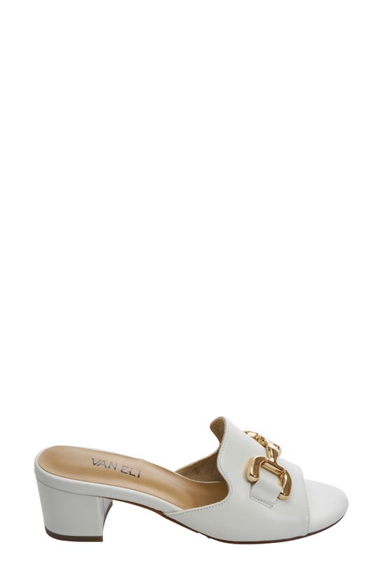 Vaneli Oksana Block Heel Sandal In White