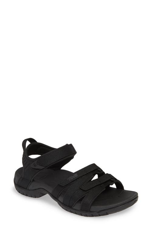 Teva 'tirra' Sandal In Black/black Fabric