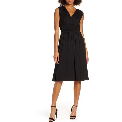 Fraiche By J Jersey Midi Dress, Black