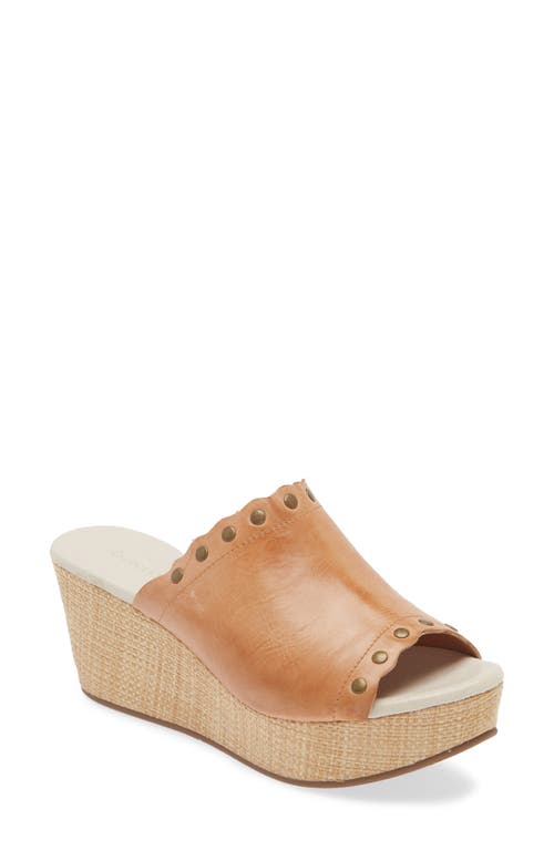 Chocolat Blu Waldo Platform Wedge Slide Sandal Leather at Nordstrom,