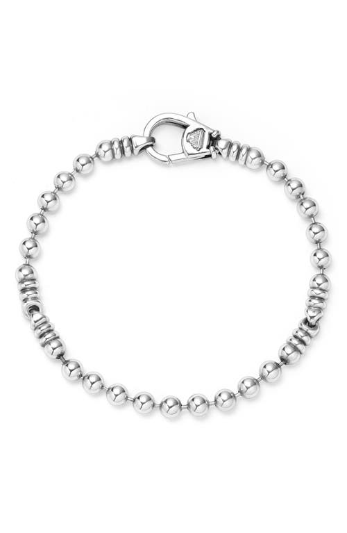 Shop Lagos Anthem Ball Chain Bracelet In Silver