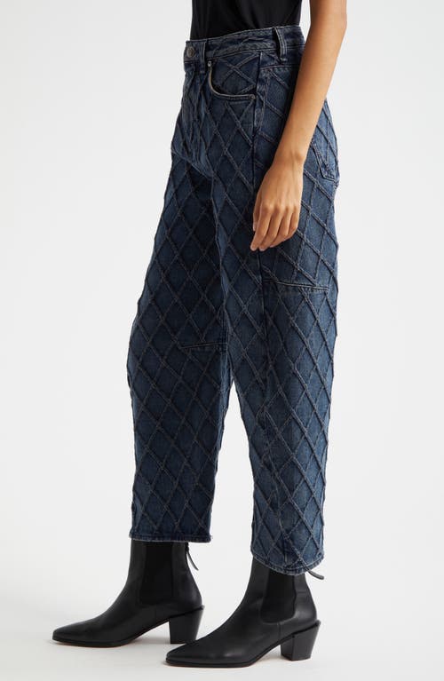 Shop Rag & Bone Charlie Quilted High Waist Barrel Jeans In Karina Ltd