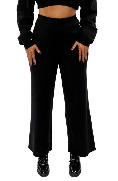 Dai Moda Palazzo Sweater Pants in Black at Nordstrom, Size X-Small
