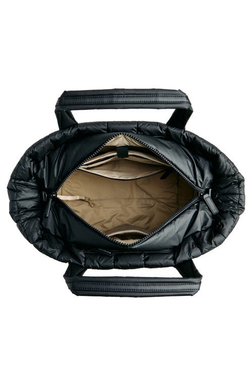 Shop Veecollective Porter Water Repellent Quilted Weekend Bag In Matt Black