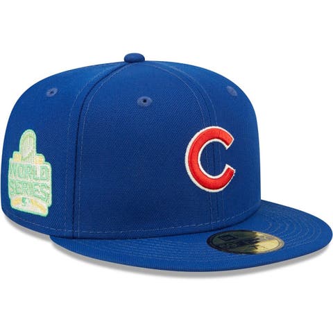 New Era 59FIFTY Chicago Cubs Camp Fitted Hat Chrome White Green