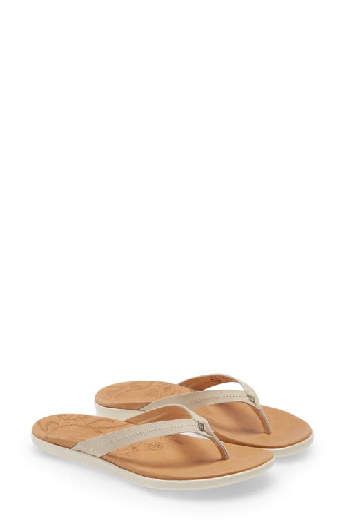 Honu Flip Flop in Tapa/Golden Sand Leather