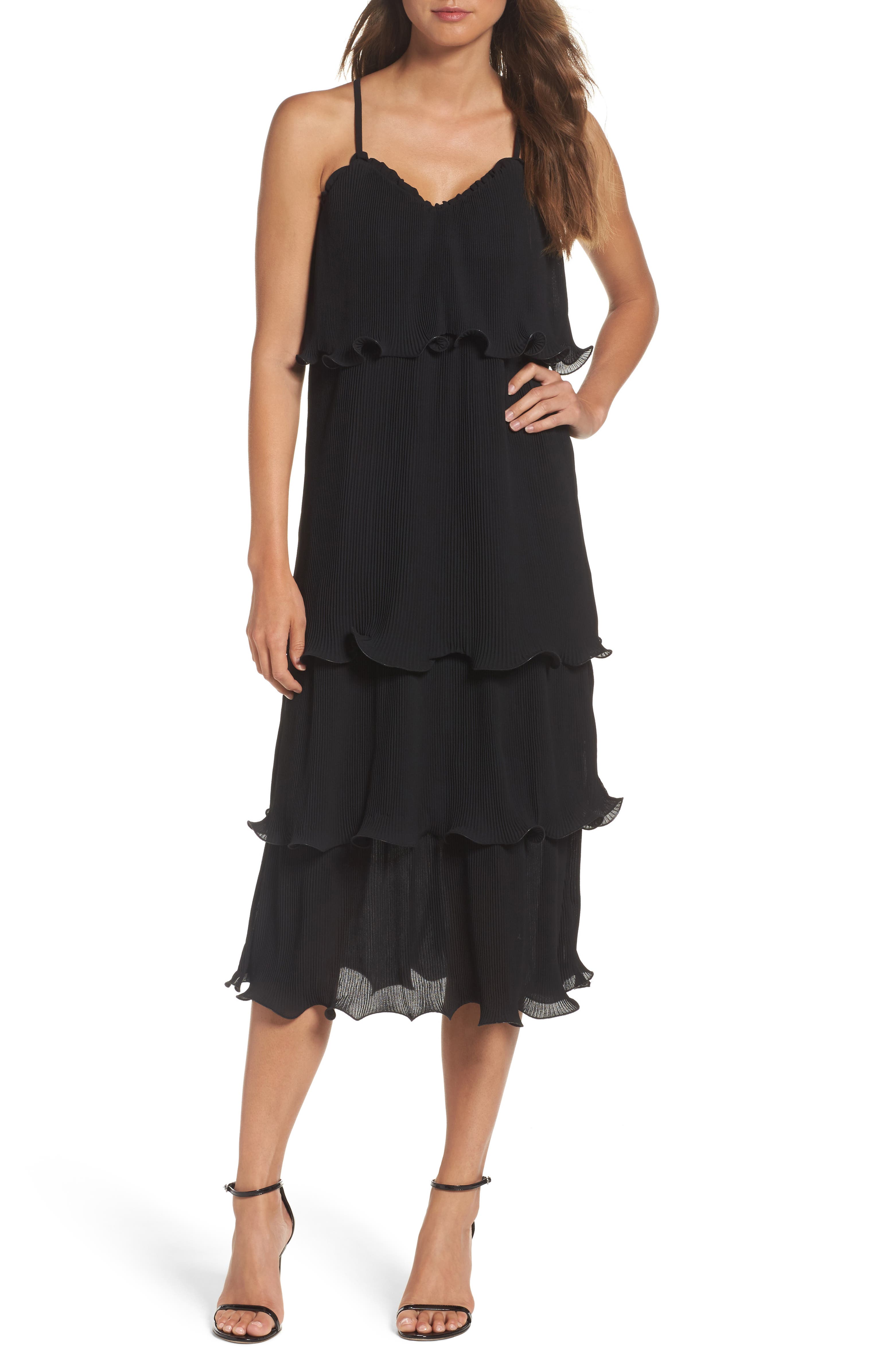 True Decadence by Glamorous Tiered Midi Dress | Nordstrom
