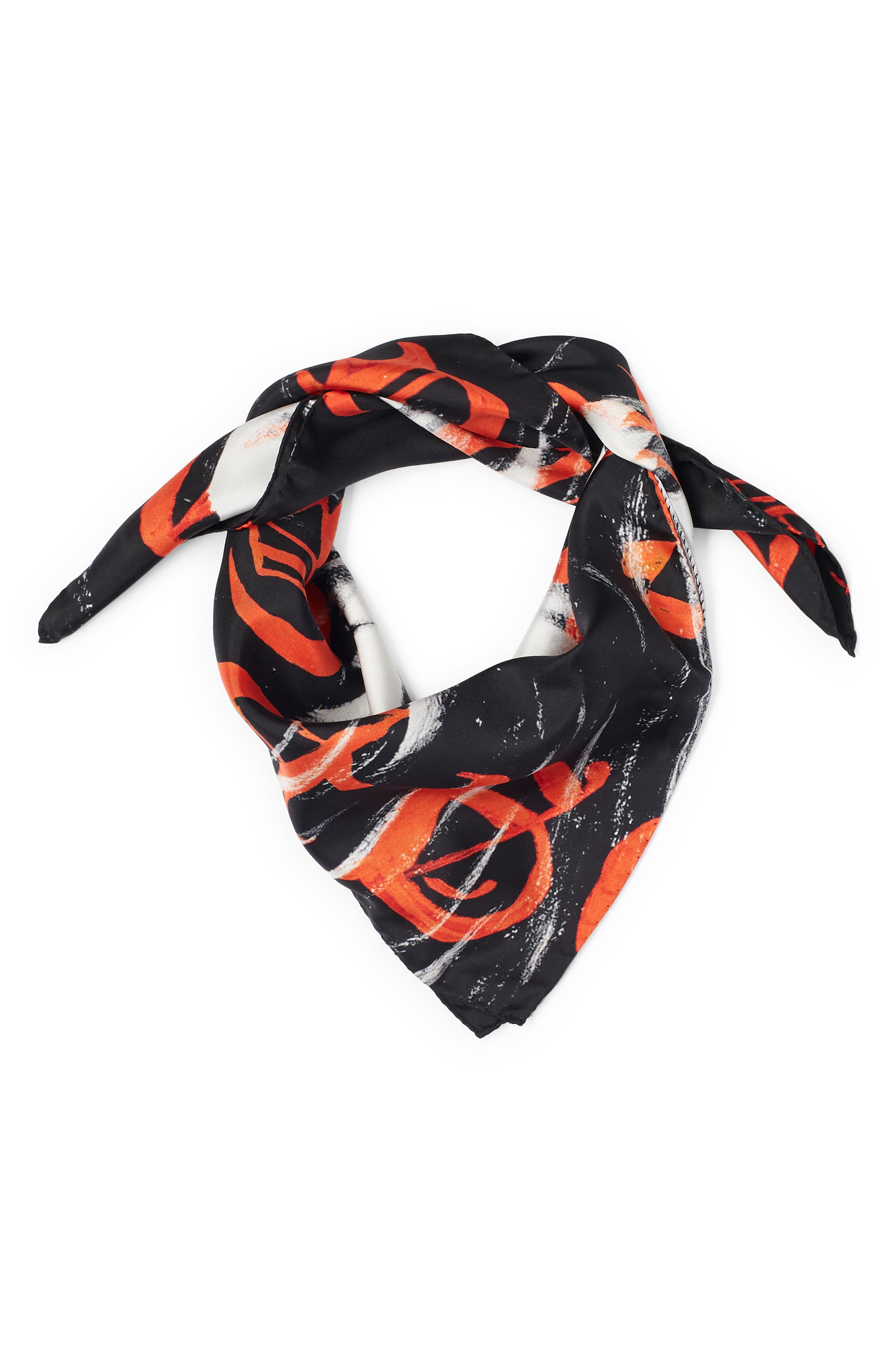 AMIRI x Wes Lang Skull Print Silk Scarf | Nordstrom