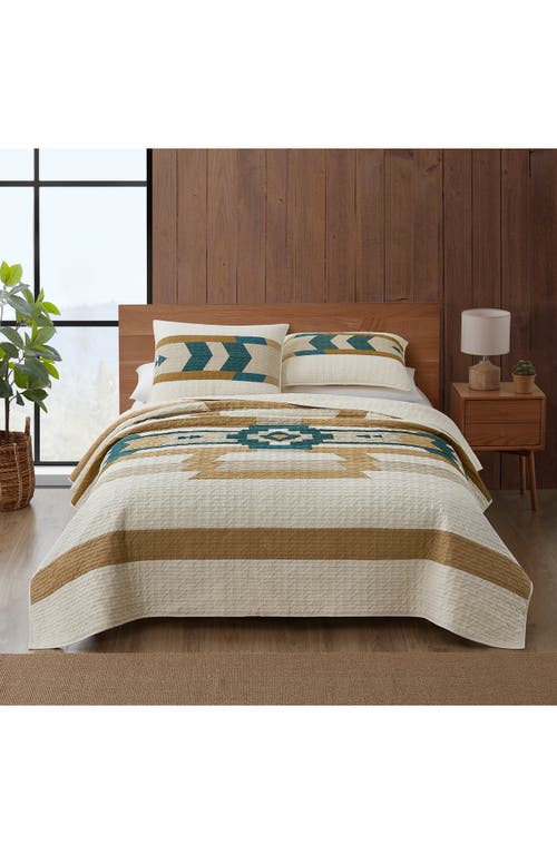 Pendleton Trail Star Reversible Quilt & Sham Set in Birch Multi at Nordstrom, Size Twin