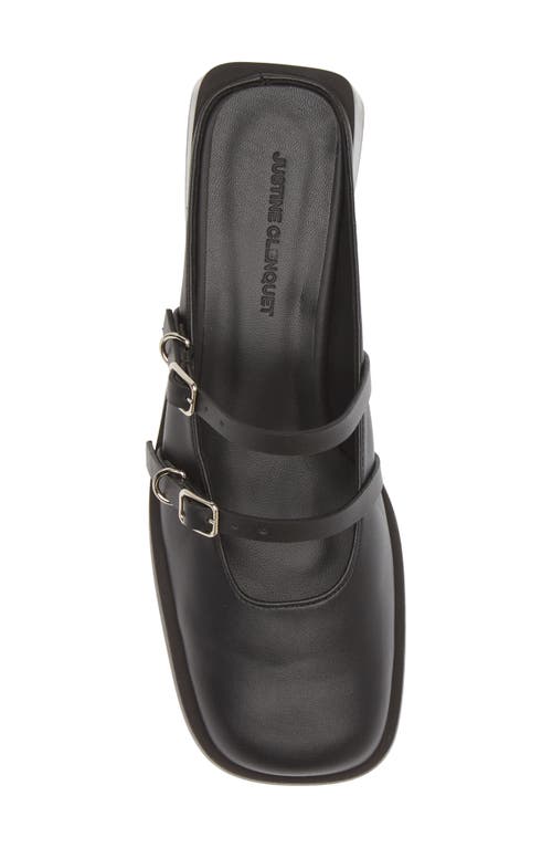 Shop Justine Clenquet Andie Mary Jane Mule In Black