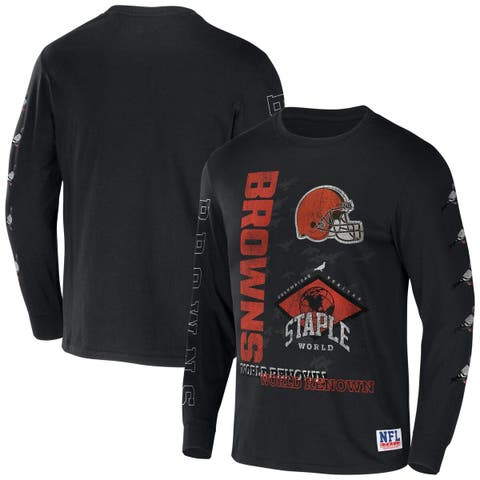 Fanatics Branded Orange Cleveland Browns Vintage Bamboo Spirit Jersey Long Sleeve T-Shirt