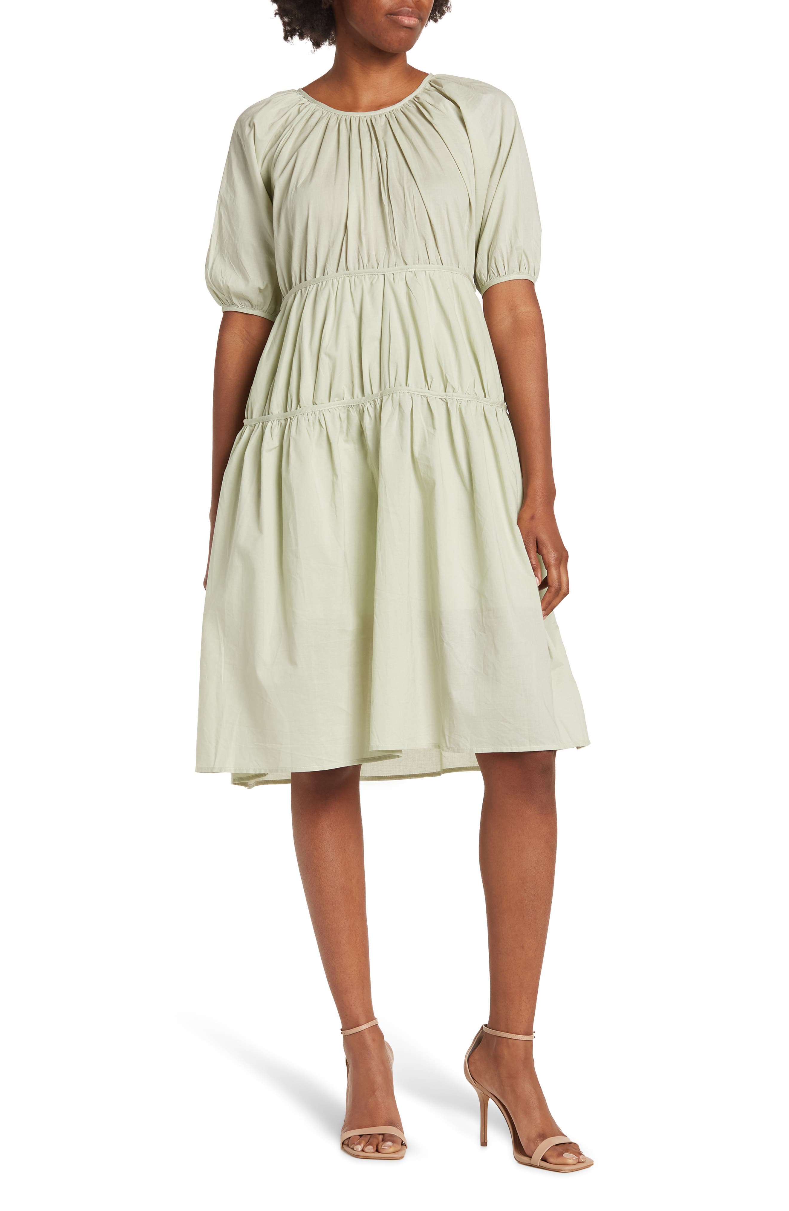 MELLODAY Elbow Length Sleeve Poplin 