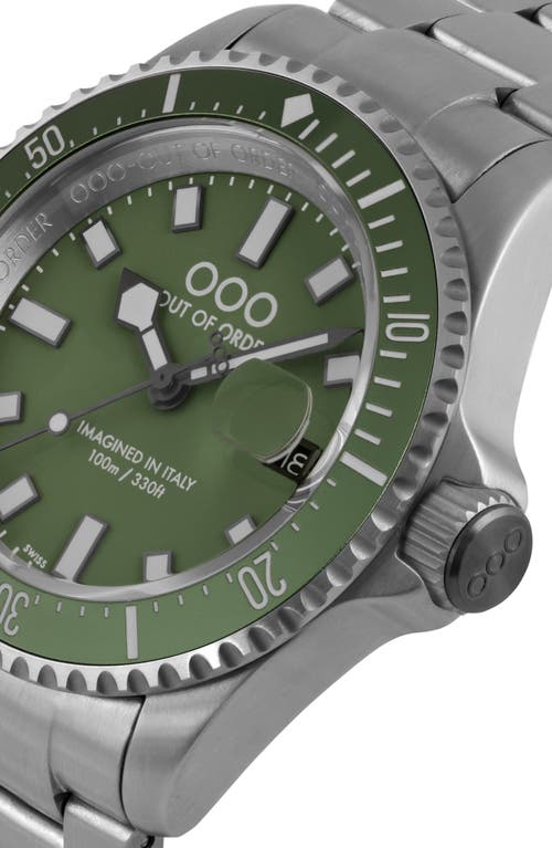 Out Of Order Casanova Bracelet Watch, 44mm In Green