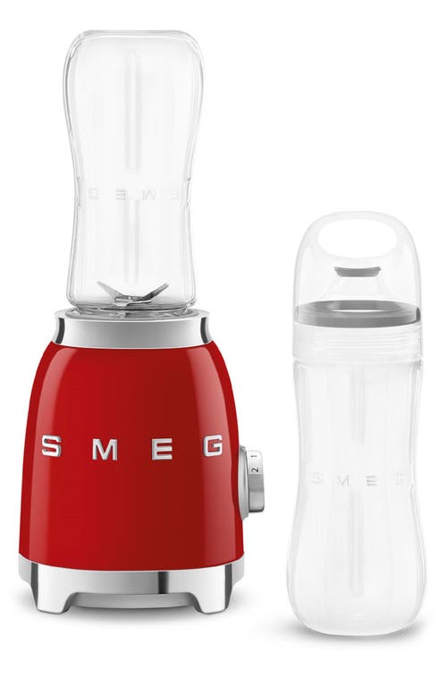 Smeg Personal Blender & Bottle To Go Set In Red