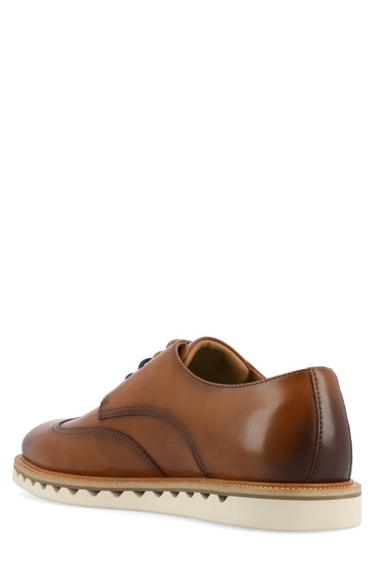 Vance Co. Evander Tru Comfort Wingtip Derby In Cognac