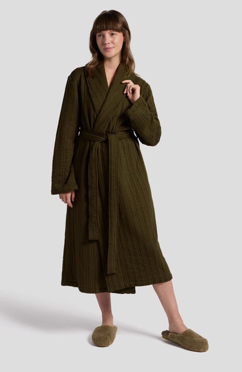 Parachute Cozy Knit Robe In Olive