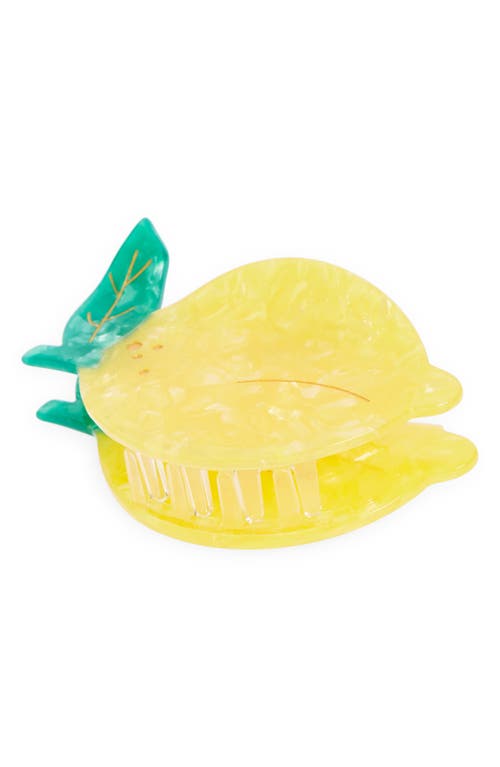 Solar Eclipse Lemon Claw Hair Clip In Yellow