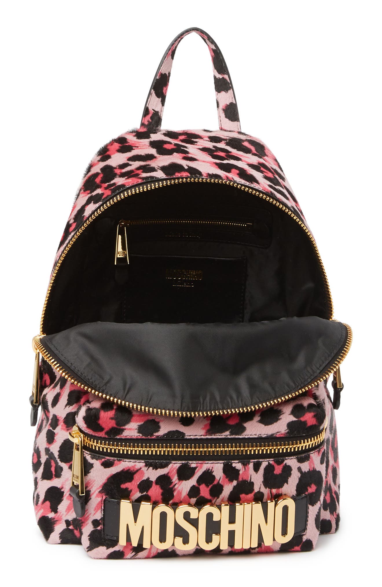 moschino mini quilted backpack