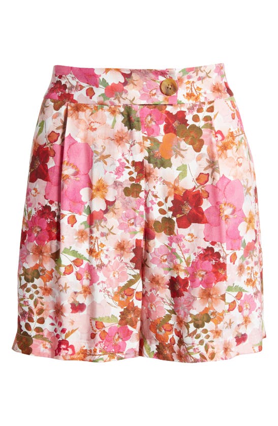 Shop Ted Baker Livenza Floral Shorts In Pink
