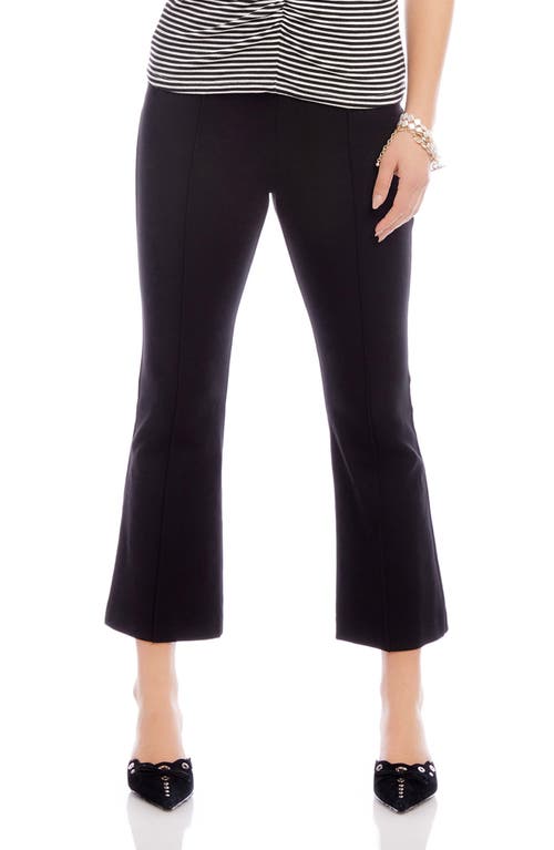 Shop Fifteen Twenty Sigourney Pintuck Crop Stretch Twill Pants In Black