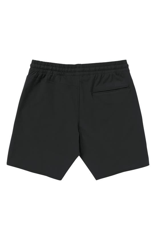 Shop Volcom Nomoly Hybrid Shorts In Black