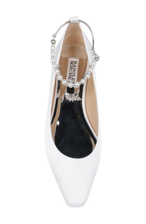 BADGLEY MISCHKA BADGLEY MISCHKA COLLECTION LONDON ANKLE STRAP FLAT