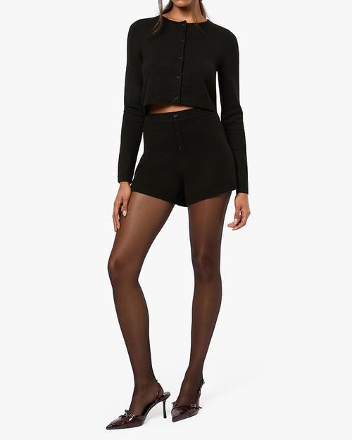 Shop Weworewhat Cropped Cardigan In Black