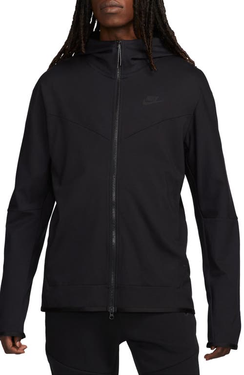 Nike Tech Essentials Hooded Jacket In Black/black