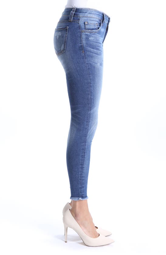 Shop Kut From The Kloth Connie Fray Hem Ankle Skinny Jeans In Guileless
